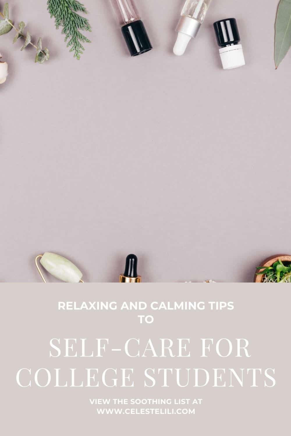 Self-care for College Students Pin