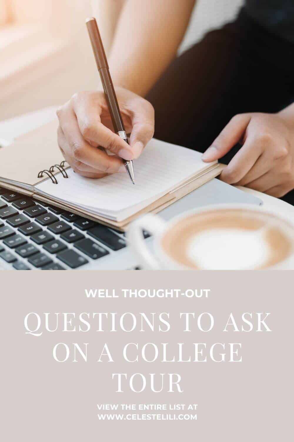 Questions to Ask on a College Tour Pin