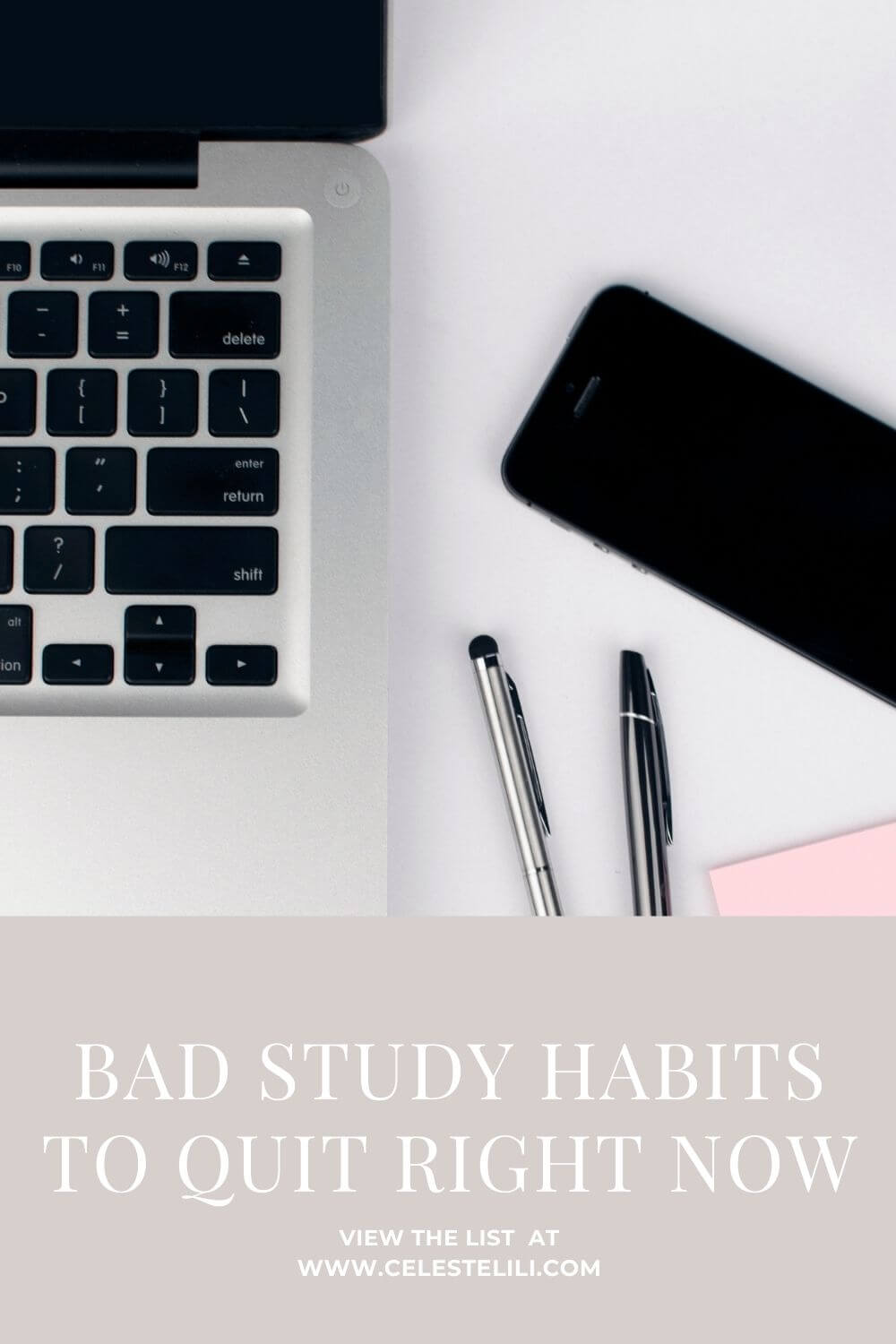 Bad Study Habits to Quit Now Pin
